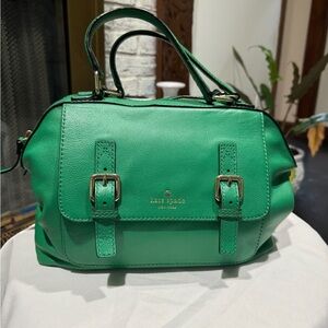 Kate Spade Green Satchel with Structured Design